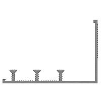 Гидрошпонка АКВАСТОП тип ХОС-УГЛ-180-3/25 ПВХ-П