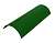 Арочная коньковая деталь ТИСМА зеленый, 600х228х5.8 мм