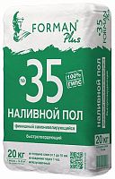 Наливной пол самовыравнивающийся быстротвердеющий суперфинишный Форман 35 - 20 кг, мешок