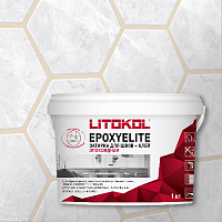 Двухкомпонентный эпоксидный состав EPOXYELITE, ведро, 1 кг, Оттенок E.15 ЛАТТЕ, LITOKOL