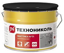Мастика №71 Герметизирующая, 3 кг,  Технониколь, ведро