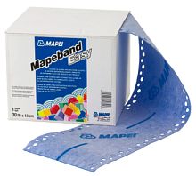 Лента гидроизоляционная Mapeband Easy, голубая, Mapei, 10 м х 13 см