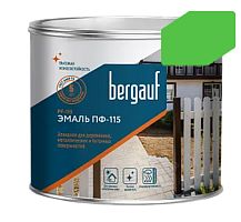 ПФ-115, 1,8 кг, Алкидная эмаль для дерева, металла и бетона Ярко-зеленая, Bergauf
