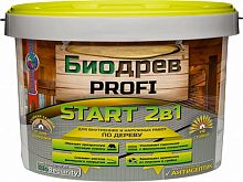 Биодрев PROFI "START 2в1", грунт-пропитка с защитой от плесени и грибка, 10 кг