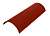 Арочная коньковая деталь ТИСМА красный, 600х228х5.8 мм