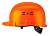 Каска защитная оранжевая с храповым механизмом, ИСТОК