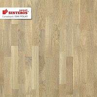 Паркетная доска Sinteros (Синтерос) Europarquet Дуб Полярный трехполосная лак