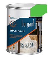 ПФ-115, 0,8 кг, Алкидная эмаль для дерева, металла и бетона Ярко-зеленая, Bergauf
