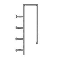 Гидрошпонка АКВАСТОП тип ДЗС-205/50-4/35 ПВХ-П