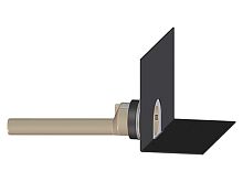 Парапетная воронка HL68H.0/110 с фартуком из полимербитумного материала и отводящей трубой