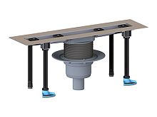 Вертикальный душевой лоток HL50FV.0/90 для линейного отведения воды