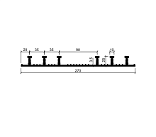 Гидрошпонка АКВАСТОП тип ХО-270-6/25 EPDM (резина)