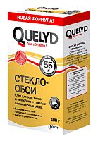 QUELYD клей обойный СТЕКЛООБОИ  55 кв.м.,  0,4 кг