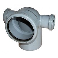 Отвод ПП 110х90* с выходом на 50 (левый+правый)