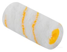 Ролик сменный малярный 100 мм белый с желтой полосой