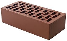 Облицовочный кирпич одинарный, М-150,120x250x65, бордовый, Braer
