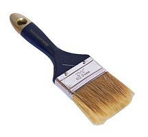 Кисть плоская с натуральной щетиной и деревянной ручкой 2,5", серия ЭКСПЕРТ