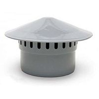 Зонт вентиляционный ПП серый  110