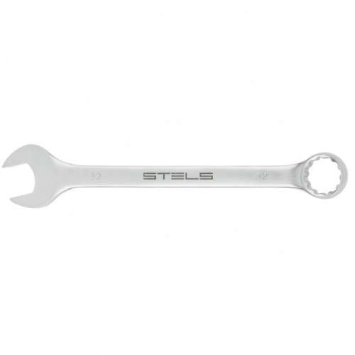 Ключ комбинированный CR-V 32 мм матовая полировка, STELS