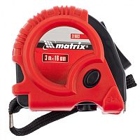 Рулетка обрезиненный корпус, 3 м, Matrix