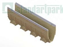 Лоток водоотводный полимербетонный CompoMax Drive ЛВ-V.15.21.31–П-З-У14 72076V/14, класс С250, Стандартпарк