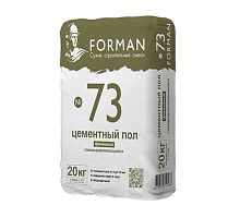 Цементный пол финишный самовыравнивающийся под выстилающие покрытия Форман 73, мешок 20 кг