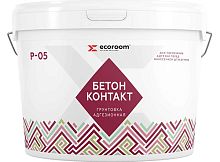 Грунтовка акриловая бетон-контакт P-05 Ecoroom, 8 кг, ведро