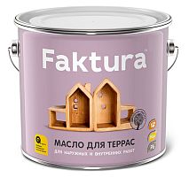 Масло FAKTURA для террас, ведро 2,7 л