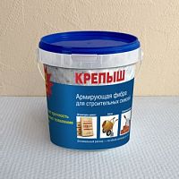 Армирующая фибра для сухих строительных смесей "Крепыш", ведро, 0,5 кг