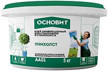 Клей для стеклообоев ОСНОВИТ УНИХОЛСТ AA01, 5 кг