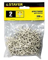 Крестики STAYER для кафеля, 2 мм, 200 штук