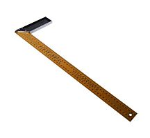 Угольник столярный металлический 500 мм, желтый