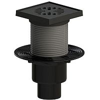 ТП-310PDsG Трап ПП 110/75/50 верт. выпуск решетка и подрамник чугун 150х150 /поплавковый сухой затвор/