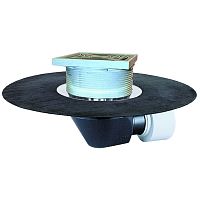 HL64BH воронка с гориз. выпуском, трапом и полимербитумным полотном DN75 /110