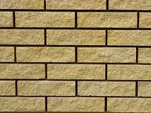 Кирпич полнотелый фактурный рваный, М-250,250x95x65, желтый