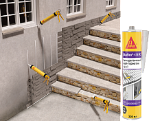 Универсальный эластичный ПУ герметик для применения внутри и снаружи Sikaflex®-171 FC, 300 мл, черный
