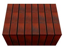 Перемычка фасадной термопанели Аляска Cherry glatt, 40 мм