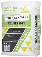 Шпатлёвка полимерная СЕЛЕНИТ, белая, Каменный цветок, 30 кг