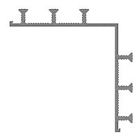 Гидрошпонка АКВАСТОП тип ХО-УГЛ-160-6/25 ПВХ-П