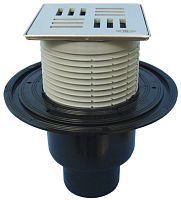 Трап для внутренних помещений HL310N-3124 DN50/75/110 вертикальный с запахозапирающим устройством