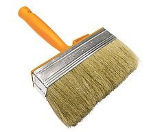 Кисть макловица с натуральной щетиной и пластмассовой ручкой 40х140 мм