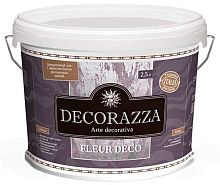 Decorazza FLEUR DÉCO (ФЛЁР ДЕКО) Amber, Rubin / Декоративный лак с эффектом блеска драгоценных камней, 1 л