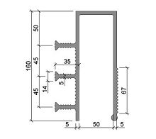 Гидрошпонка АКВАСТОП тип ДЗС-160/50-3/35 ПВХ-П