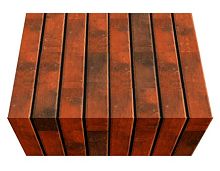 Перемычка фасадной термопанели Аляска Retro brick chili, 60 мм