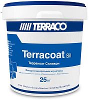 Декоративная штукатурка Terraco TERRACOAT FINE Silicone на силиконовой основе с текстурой типа «шагрень» База NP, 25 кг ведро