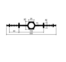 Гидрошпонка АКВАСТОП тип ДВ-220/25 EPDM (резина)
