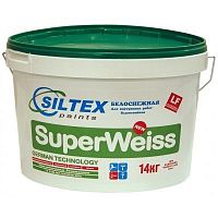 Краска матовая дисперсионная "SILTEX" "SuperWeiss", 5кг