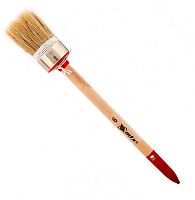 Кисть круглая №6 (30 мм) натуральная щетина с деревянной ручкой, MATRIX